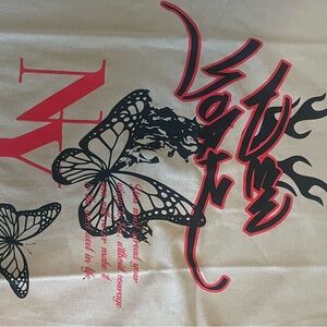 NY Tee Shirt FASHION NOVA Butterfly and Flames Graphic T-Shirt